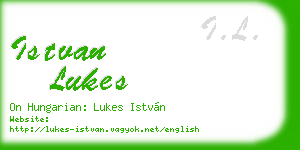 istvan lukes business card